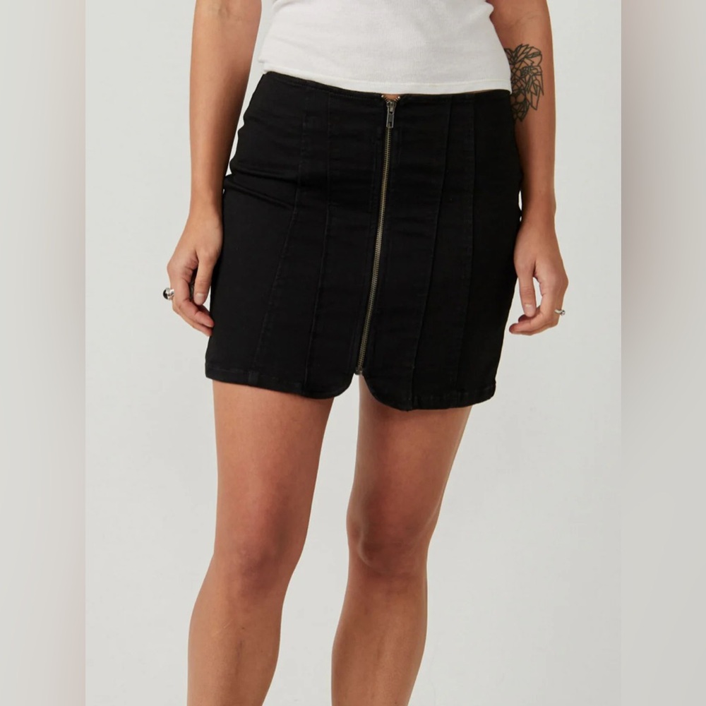 Free People Layla Mini Denim Skirt
